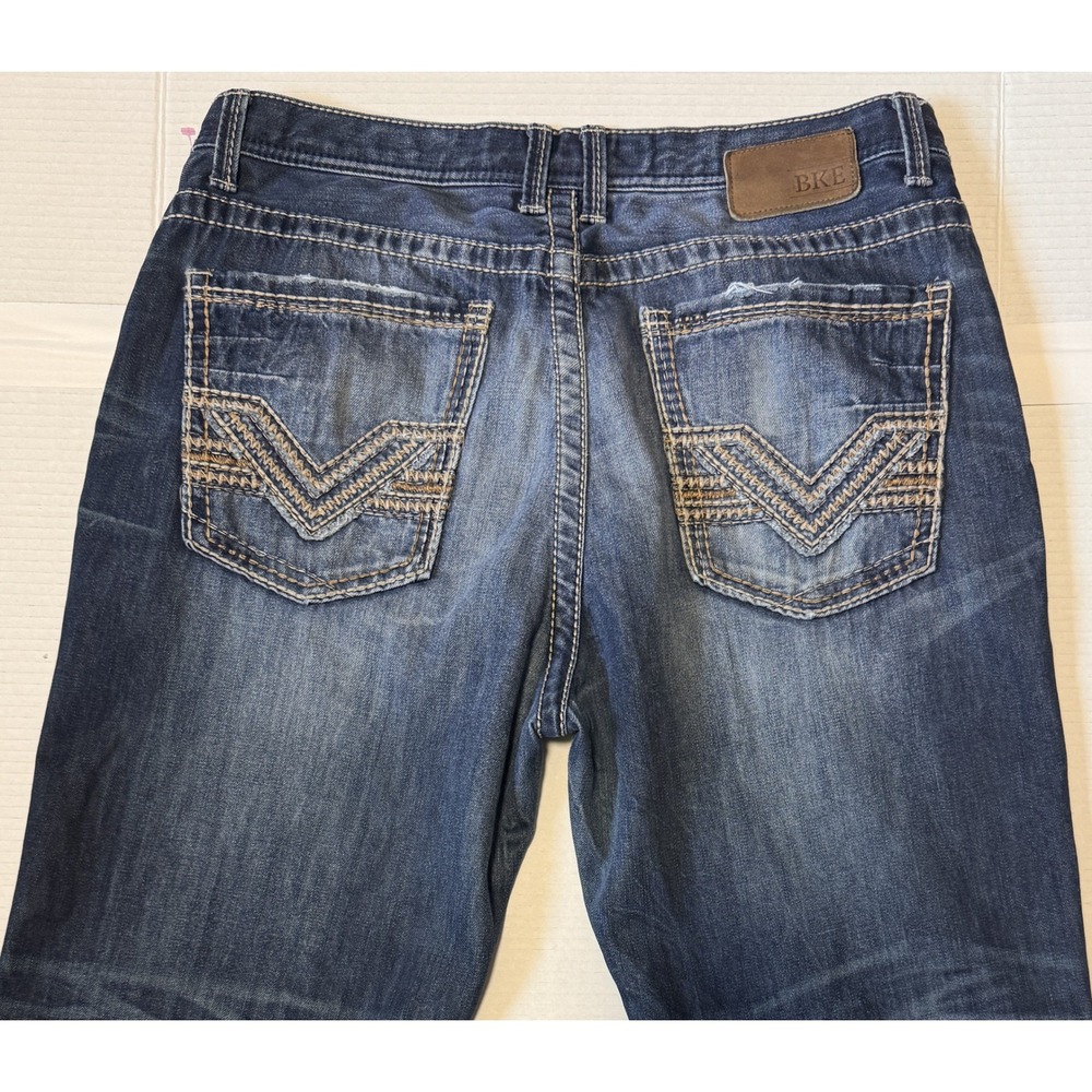 BKE Tyler - Men's Jeans - Straight Leg Blue Denim - Size 34S 34x30